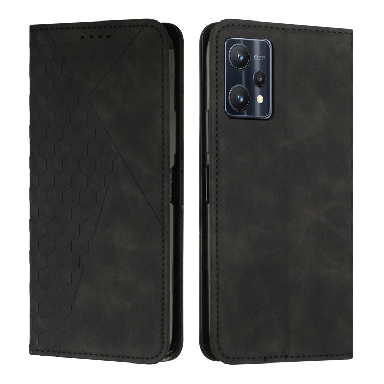 For OPPO Realme 9 Pro/Realme V25 Diamond Splicing Skin Feel Magnetic Leather Phone Case
