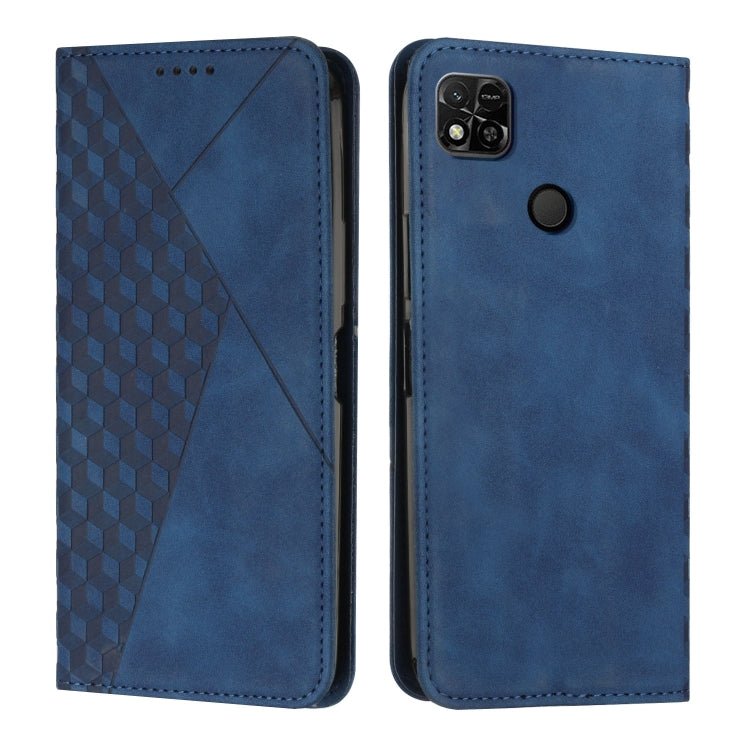 For Xiaomi Redmi 10A/Poco C31/Redmi 9C Diamond Splicing Skin Feel Magnetic Leather Phone Case