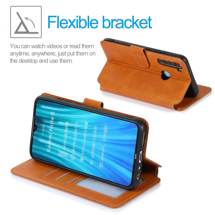 For Xiaomi Redmi Note 8 Shockproof PU + TPU Leather Phone Case