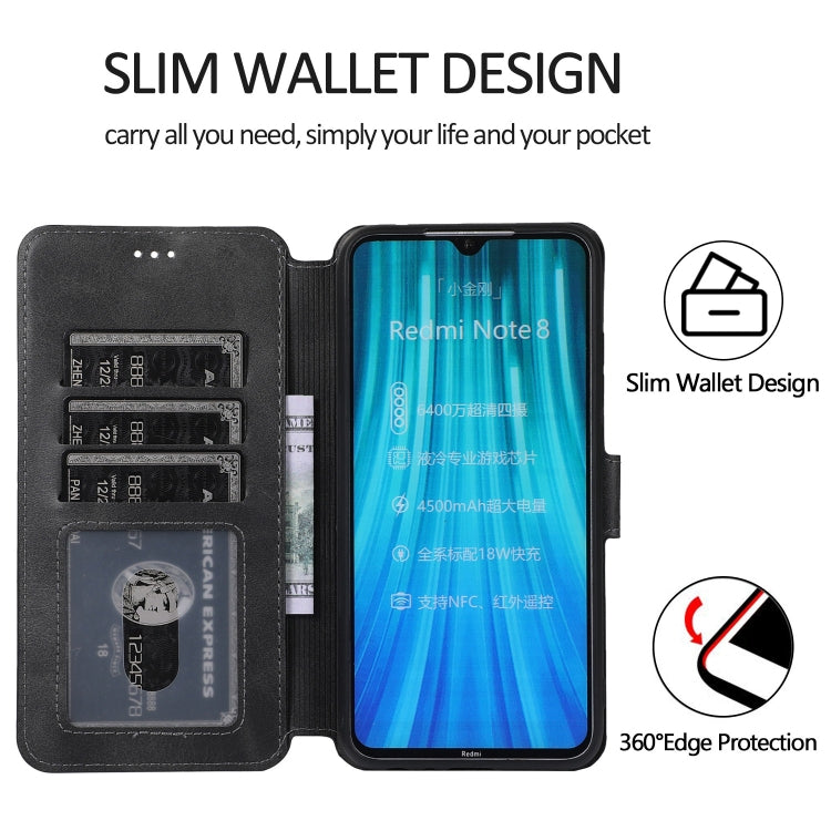 For Xiaomi Redmi Note 8 Shockproof PU + TPU Leather Phone Case