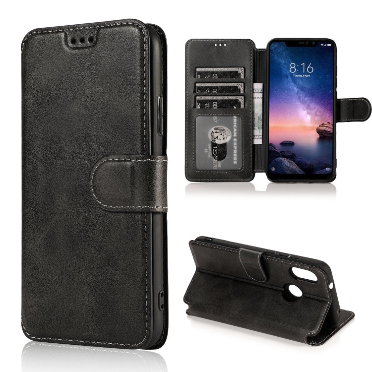 For Xiaomi Redmi 6 Pro Shockproof PU + TPU Leather Phone Case