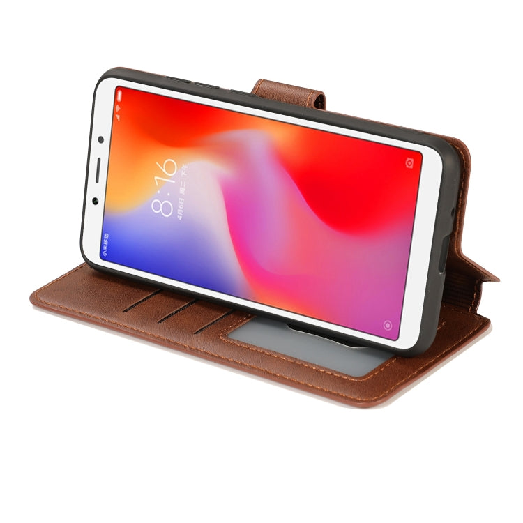 For Xiaomi Redmi 6A Shockproof PU + TPU Leather Phone Case