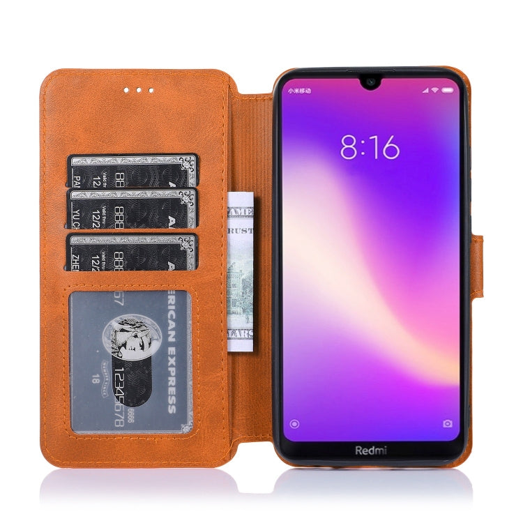 For Xiaomi Redmi 8 Shockproof PU + TPU Leather Phone Case
