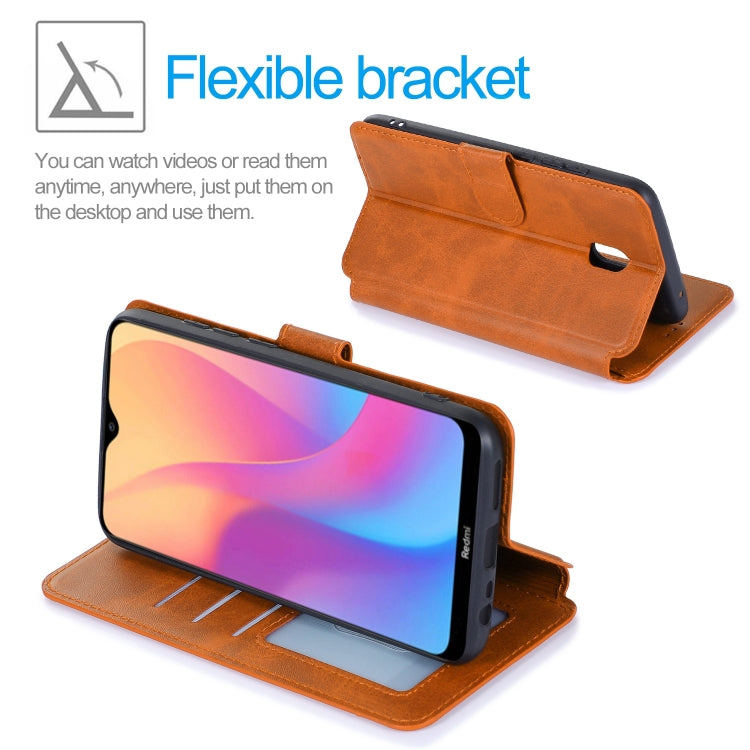 For Xiaomi Redmi 8A Shockproof PU + TPU Leather Phone Case