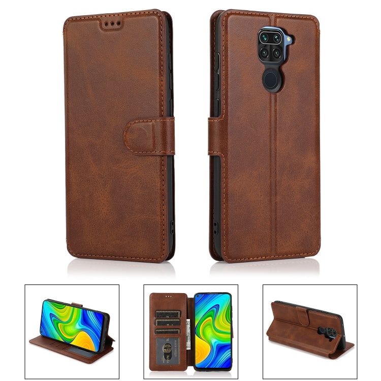 For Xiaomi Redmi Note 9 Shockproof PU + TPU Leather Phone Case