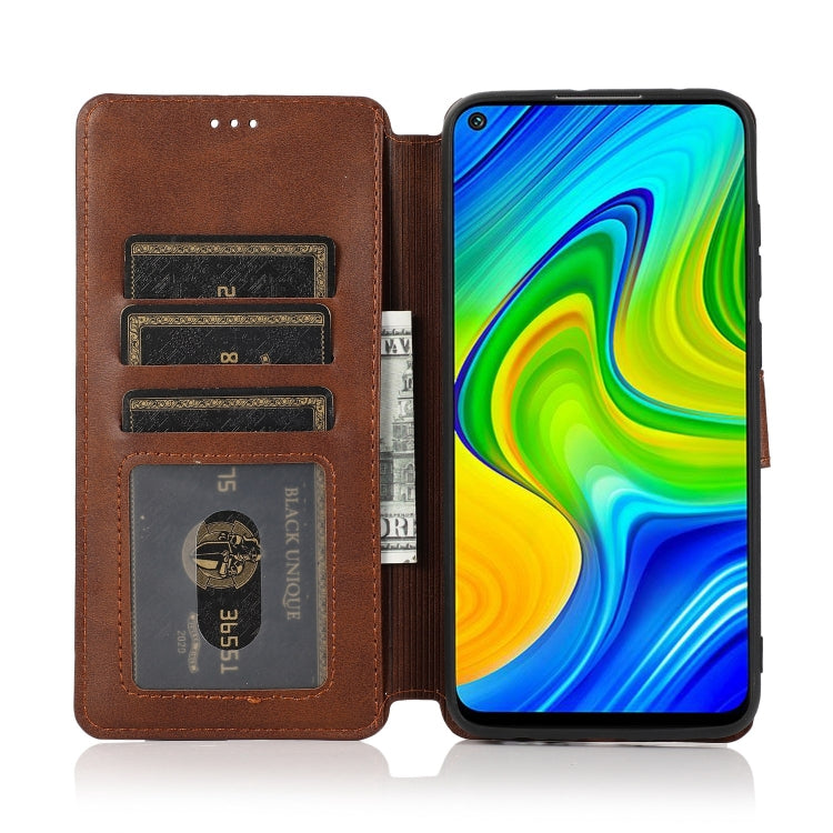 For Xiaomi Redmi Note 9 Shockproof PU + TPU Leather Phone Case