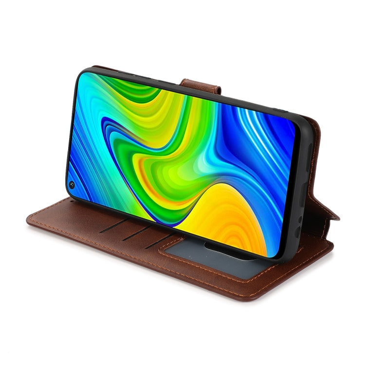 For Xiaomi Redmi Note 9 Shockproof PU + TPU Leather Phone Case