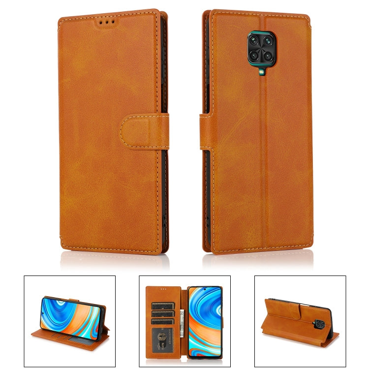 For Xiaomi Redmi Note 9 Pro Shockproof PU + TPU Leather Phone Case