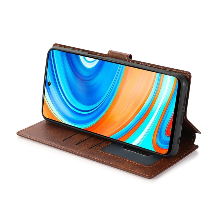 For Xiaomi Redmi Note 9 Pro Shockproof PU + TPU Leather Phone Case