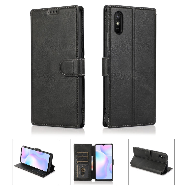 For Xiaomi Redmi 9A Shockproof PU + TPU Leather Phone Case