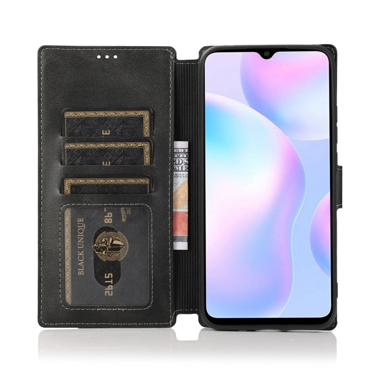 For Xiaomi Redmi 9A Shockproof PU + TPU Leather Phone Case