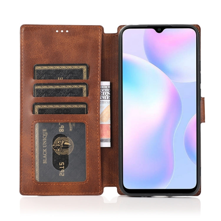 For Xiaomi Redmi 9A Shockproof PU + TPU Leather Phone Case