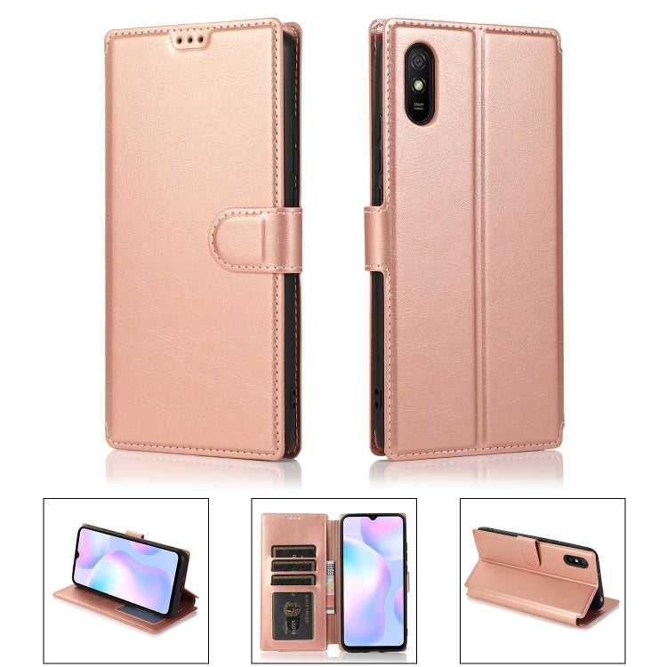 For Xiaomi Redmi 9A Shockproof PU + TPU Leather Phone Case