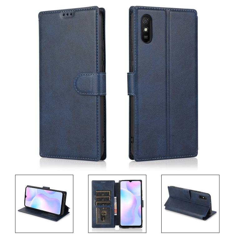 For Xiaomi Redmi 9A Shockproof PU + TPU Leather Phone Case