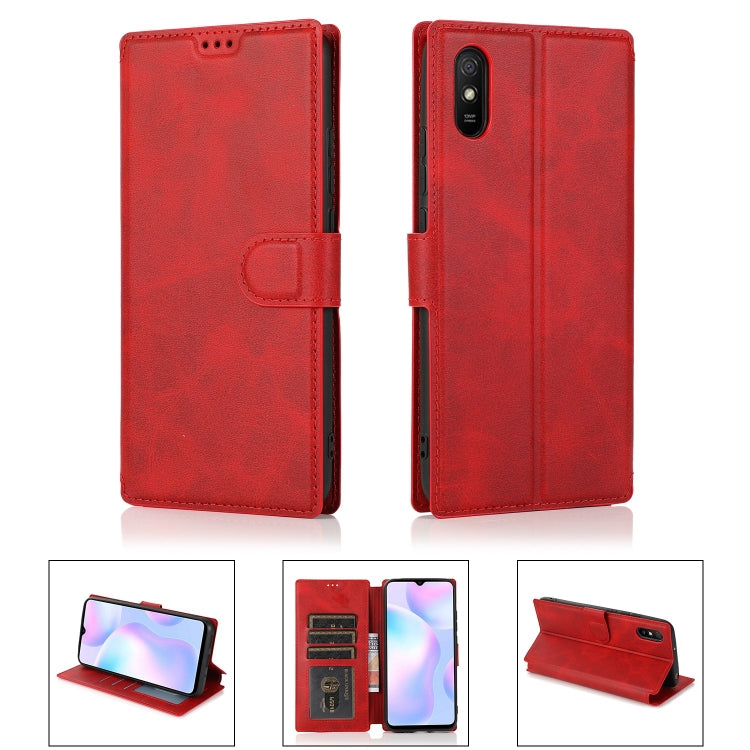 For Xiaomi Redmi 9A Shockproof PU + TPU Leather Phone Case