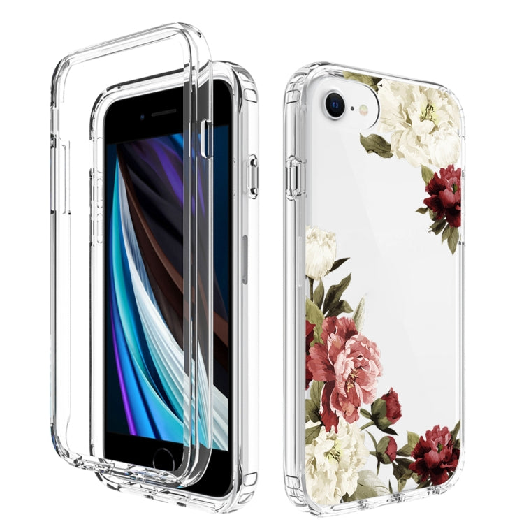 For iPhone SE 2022 / SE 2020 / 8 / 7 PC+TPU Transparent Painted Phone Case