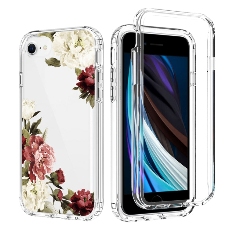 For iPhone SE 2022 / SE 2020 / 8 / 7 PC+TPU Transparent Painted Phone Case