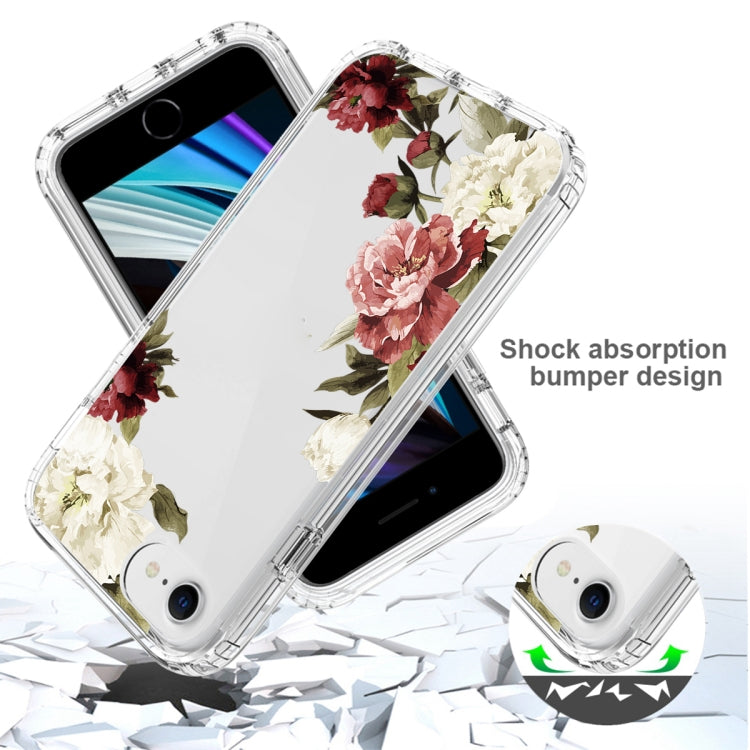 For iPhone SE 2022 / SE 2020 / 8 / 7 PC+TPU Transparent Painted Phone Case