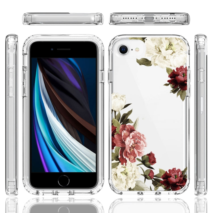 For iPhone SE 2022 / SE 2020 / 8 / 7 PC+TPU Transparent Painted Phone Case