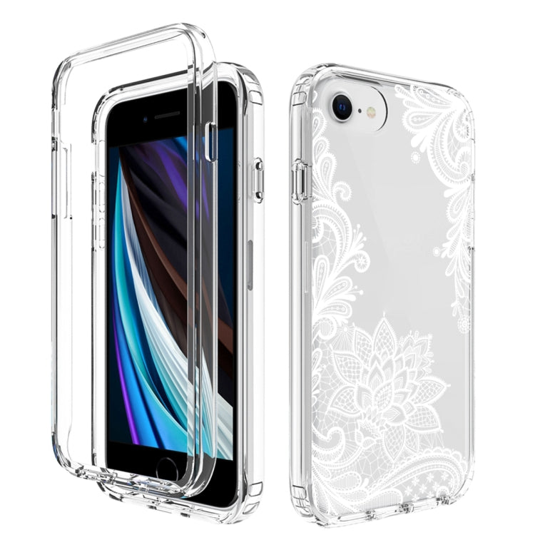 For iPhone SE 2022 / SE 2020 / 8 / 7 PC+TPU Transparent Painted Phone Case