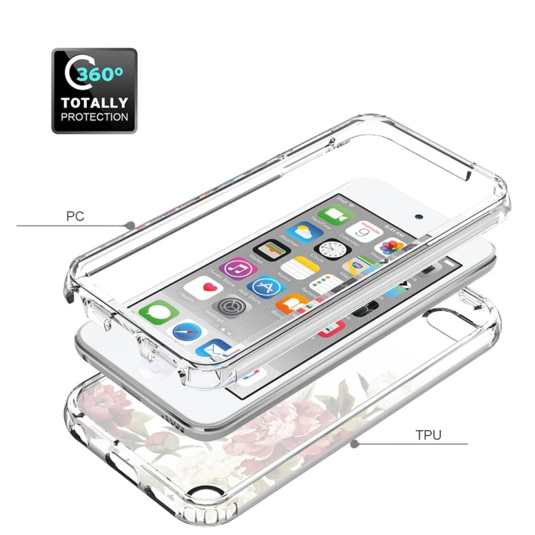 PC+TPU Transparent Painted Phone Case For iPod Touch 6