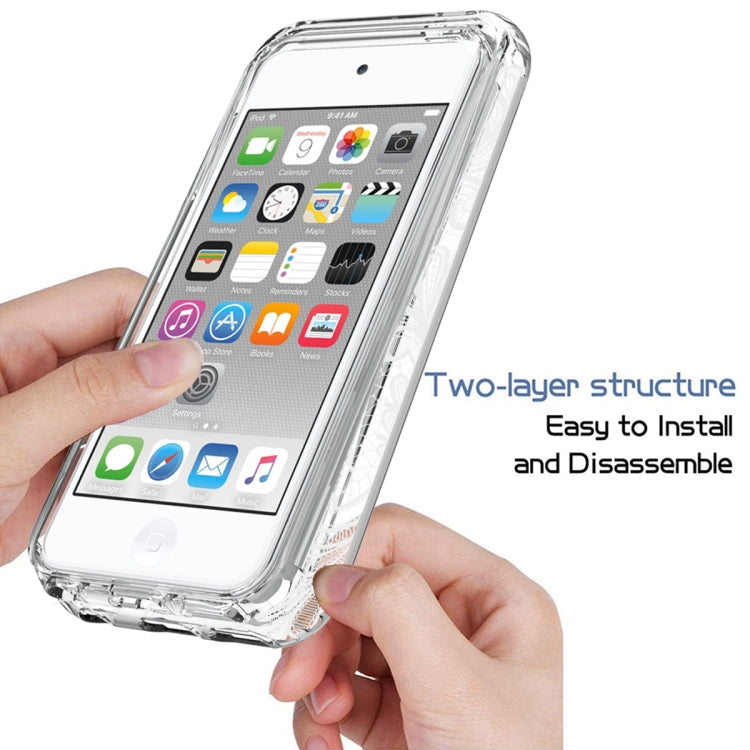 PC+TPU Transparent Painted Phone Case For iPod Touch 6