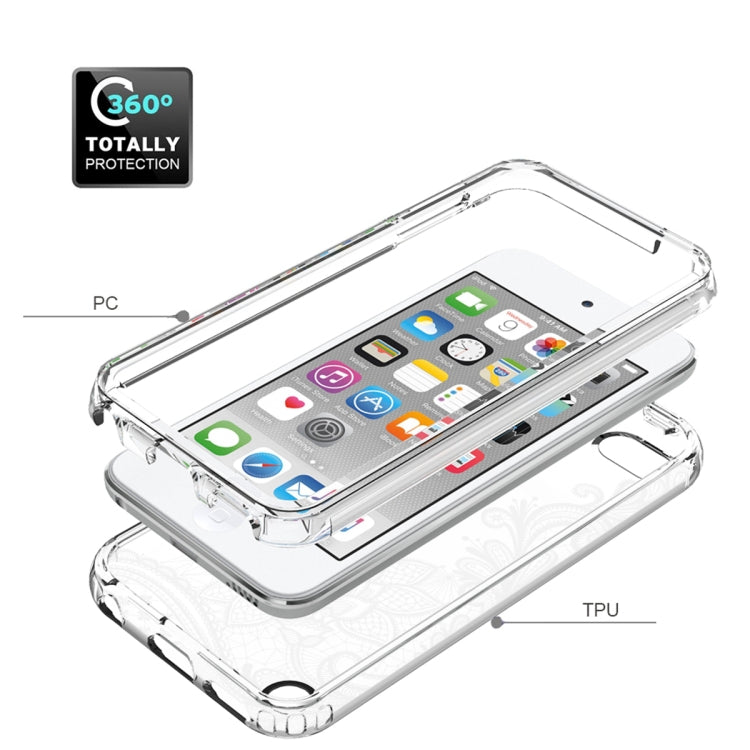 PC+TPU Transparent Painted Phone Case For iPod Touch 6