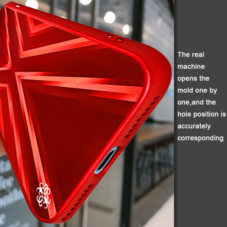 9XA Texture TPU + Tempered Glass Phone Case For iPhone 8 Plus / 7 Plus