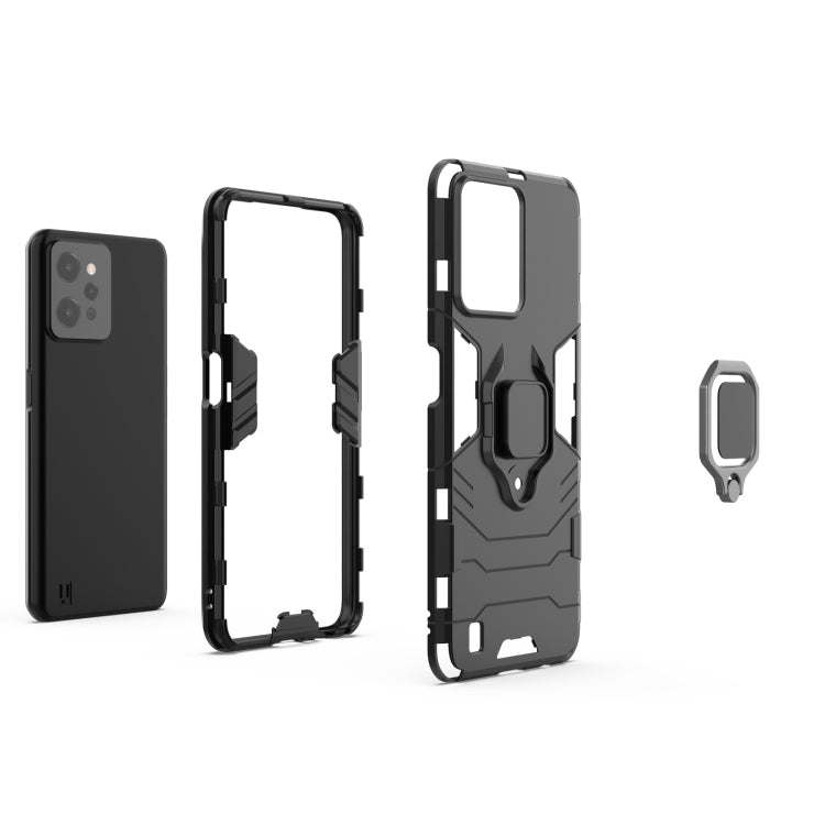 For OPPO Realme C31 Magnetic Ring Holder PC + TPU Phone Case