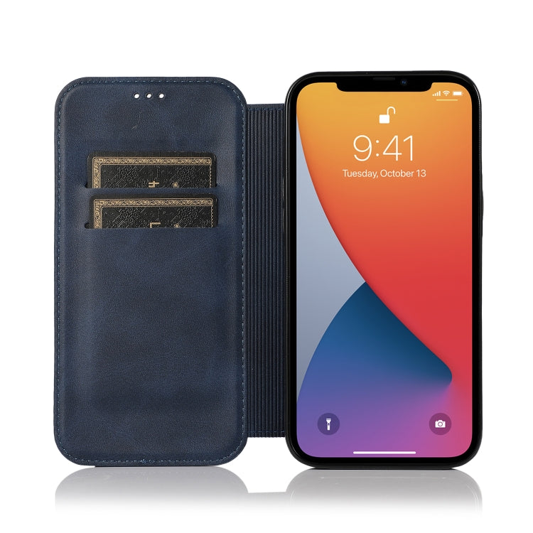 For iPhone 13 mini Knight Magnetic Suction Leather Phone Case