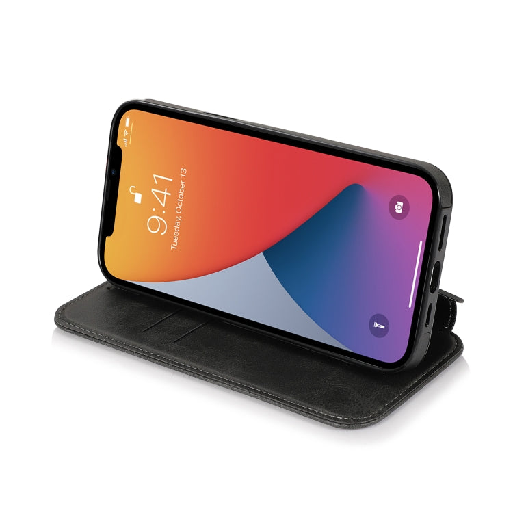 For iPhone 13 Knight Magnetic Suction Leather Phone Case