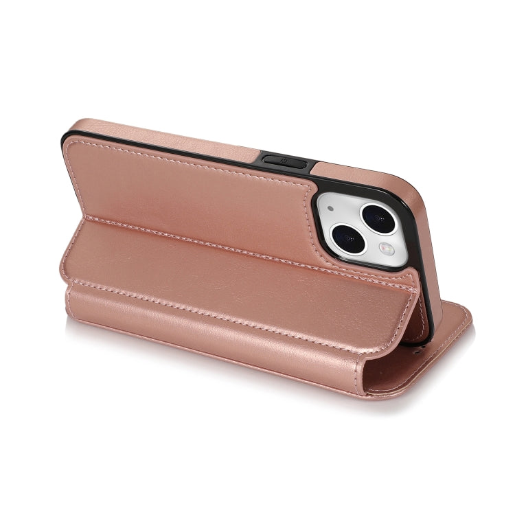 For iPhone 13 Knight Magnetic Suction Leather Phone Case