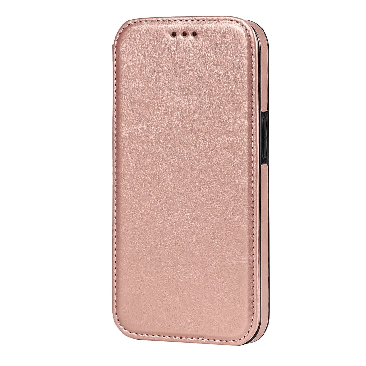 For iPhone 13 Pro Max Knight Magnetic Suction Leather Phone Case