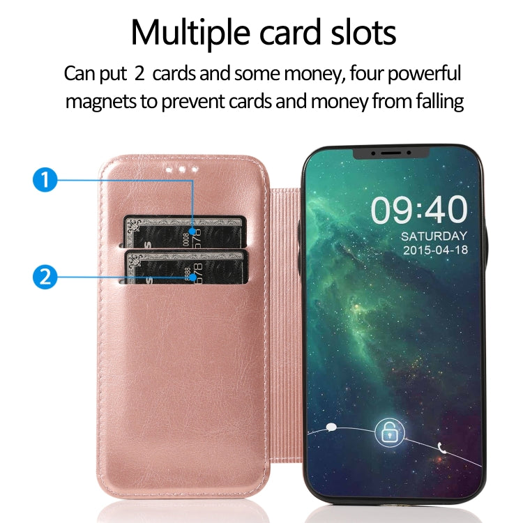 For iPhone 11 Knight Magnetic Suction Leather Phone Case