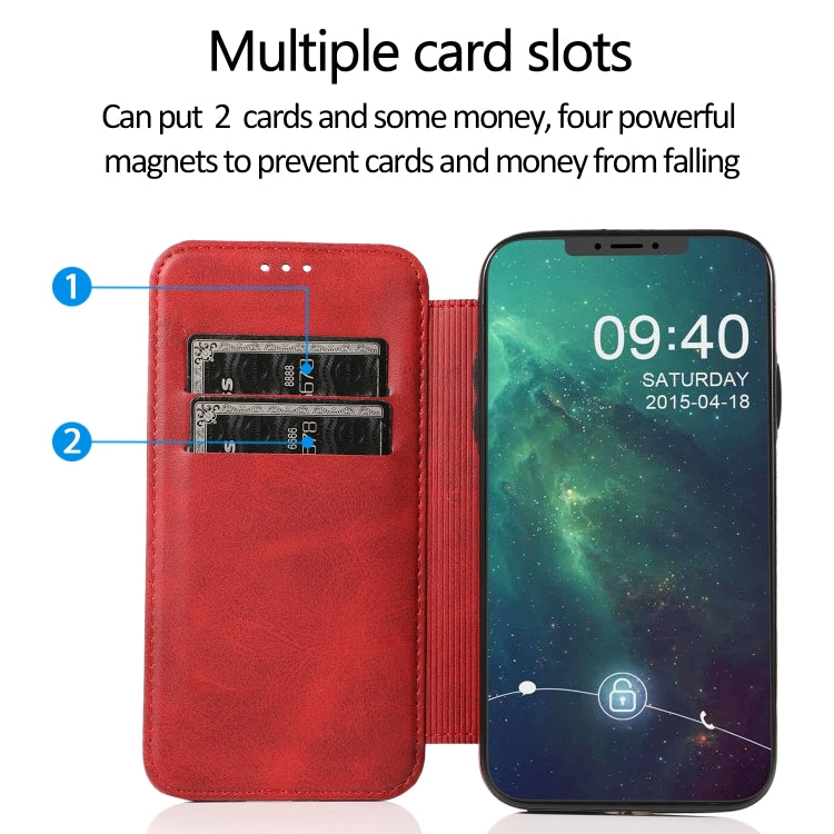 For iPhone 11 Knight Magnetic Suction Leather Phone Case