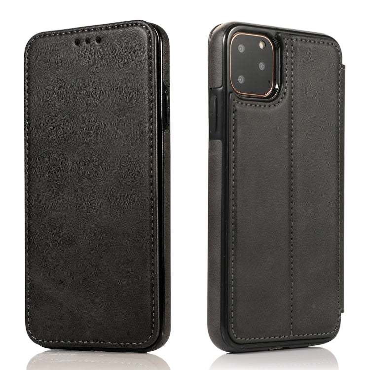 For iPhone 11 Pro Knight Magnetic Suction Leather Phone Case