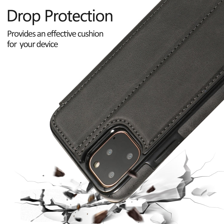 For iPhone 11 Pro Knight Magnetic Suction Leather Phone Case