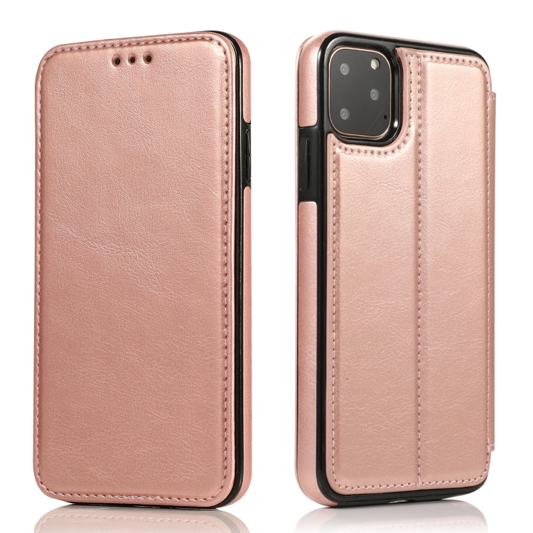 For iPhone 11 Pro Knight Magnetic Suction Leather Phone Case