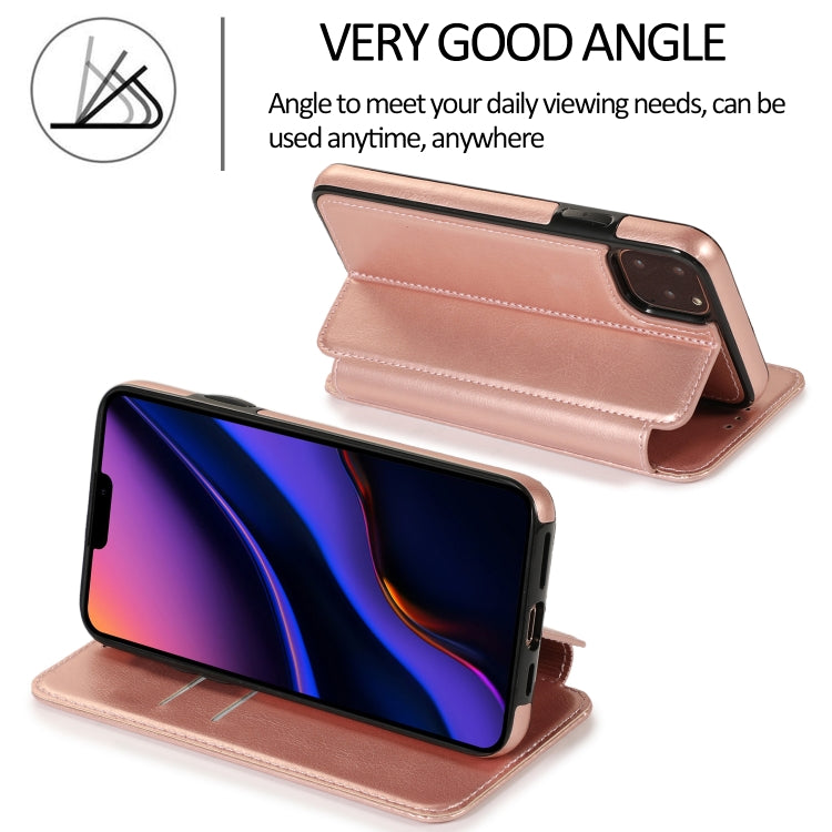 For iPhone 11 Pro Knight Magnetic Suction Leather Phone Case