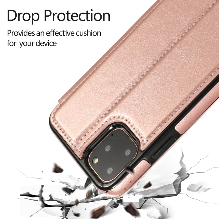 For iPhone 11 Pro Knight Magnetic Suction Leather Phone Case