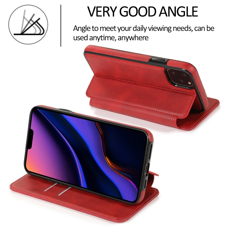 For iPhone 11 Pro Knight Magnetic Suction Leather Phone Case