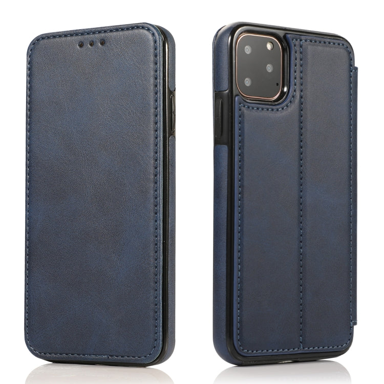 For iPhone 11 Pro Knight Magnetic Suction Leather Phone Case