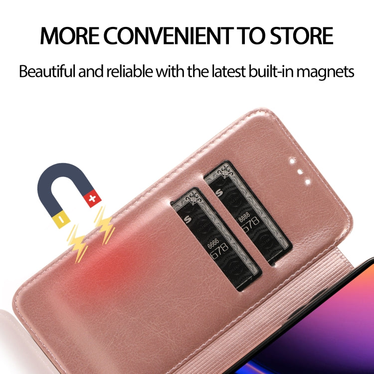 For iPhone 11 Pro Max Knight Magnetic Suction Leather Phone Case