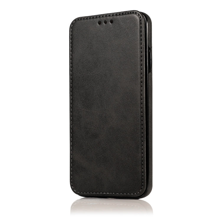 For iPhone XR Knight Magnetic Suction Leather Phone Case