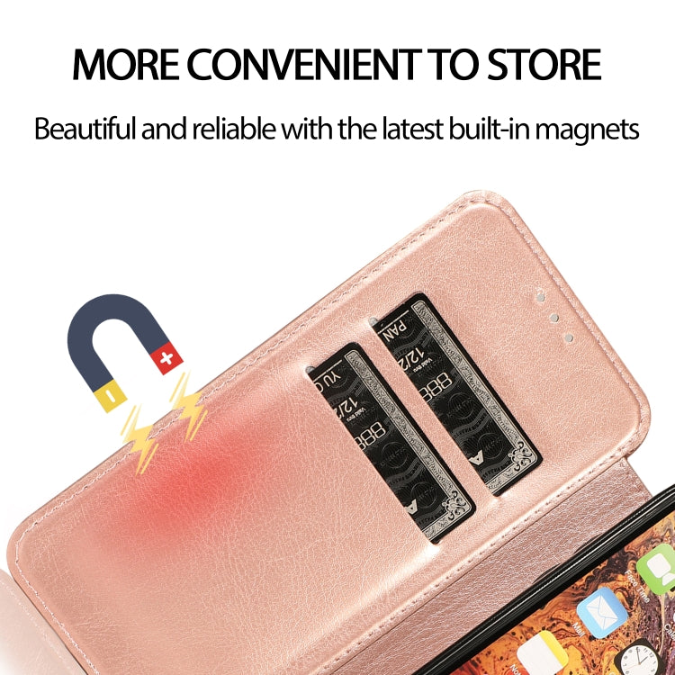For iPhone XR Knight Magnetic Suction Leather Phone Case