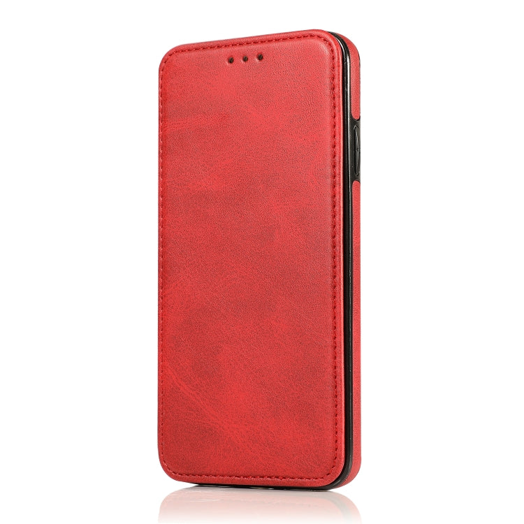 For iPhone XR Knight Magnetic Suction Leather Phone Case