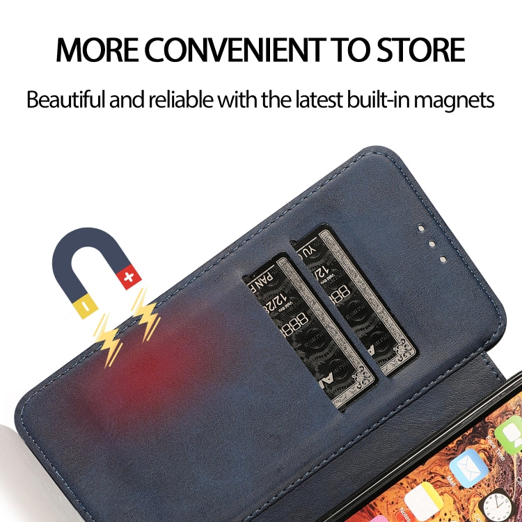 For iPhone XR Knight Magnetic Suction Leather Phone Case