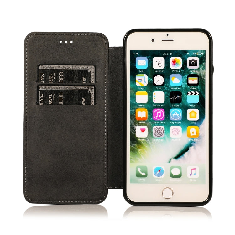 Knight Magnetic Suction Leather Phone Case For iPhone 7 Plus / 8 Plus