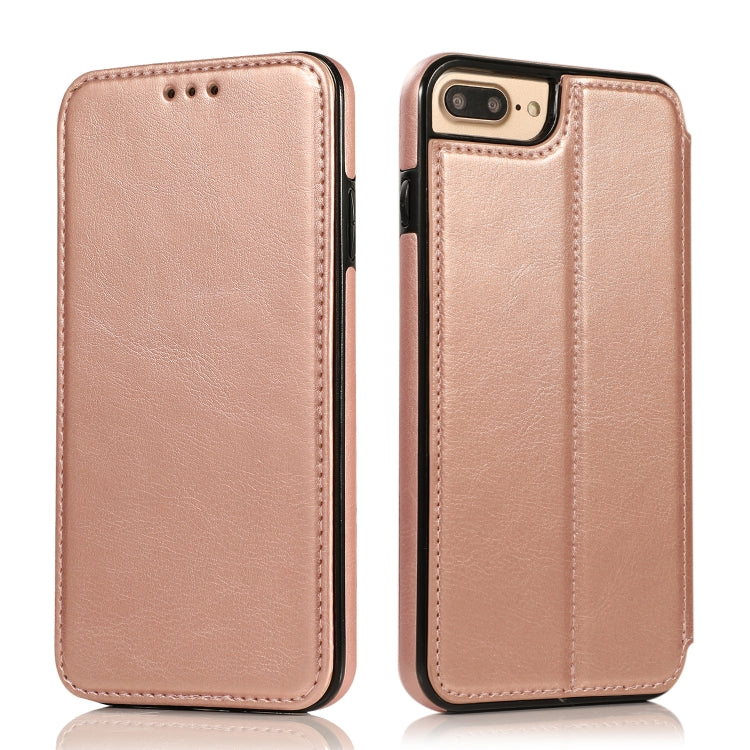 Knight Magnetic Suction Leather Phone Case For iPhone 7 Plus / 8 Plus