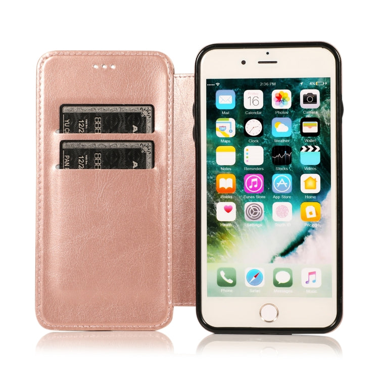 Knight Magnetic Suction Leather Phone Case For iPhone 7 Plus / 8 Plus